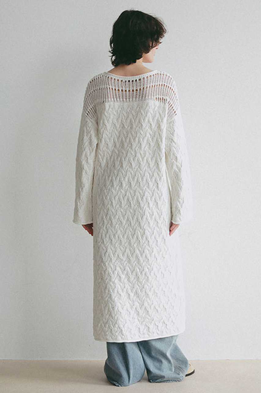 ETRE TOKYO(エトレトウキョウ)｜コードヤーンケーブルニットワンピース