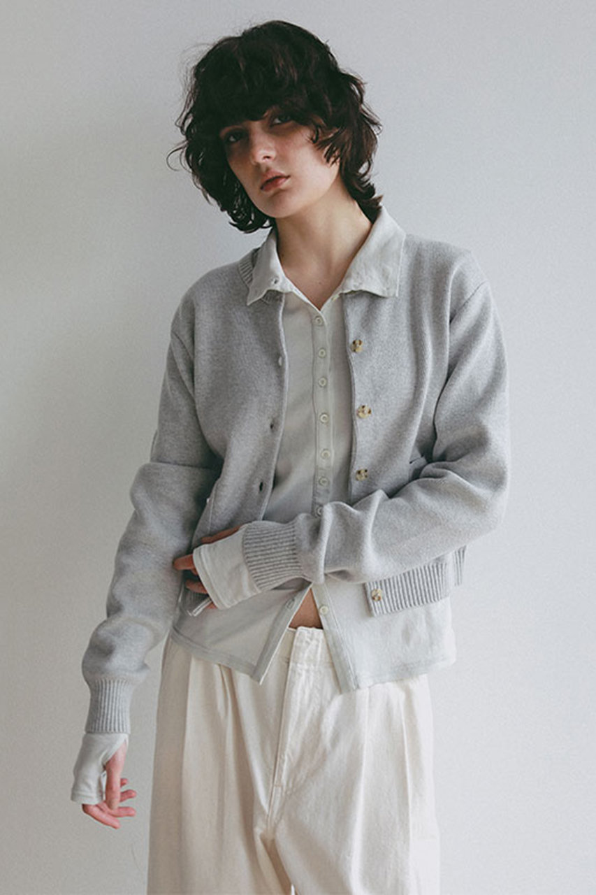 ミドルゲージコンパクトニットカーディガン