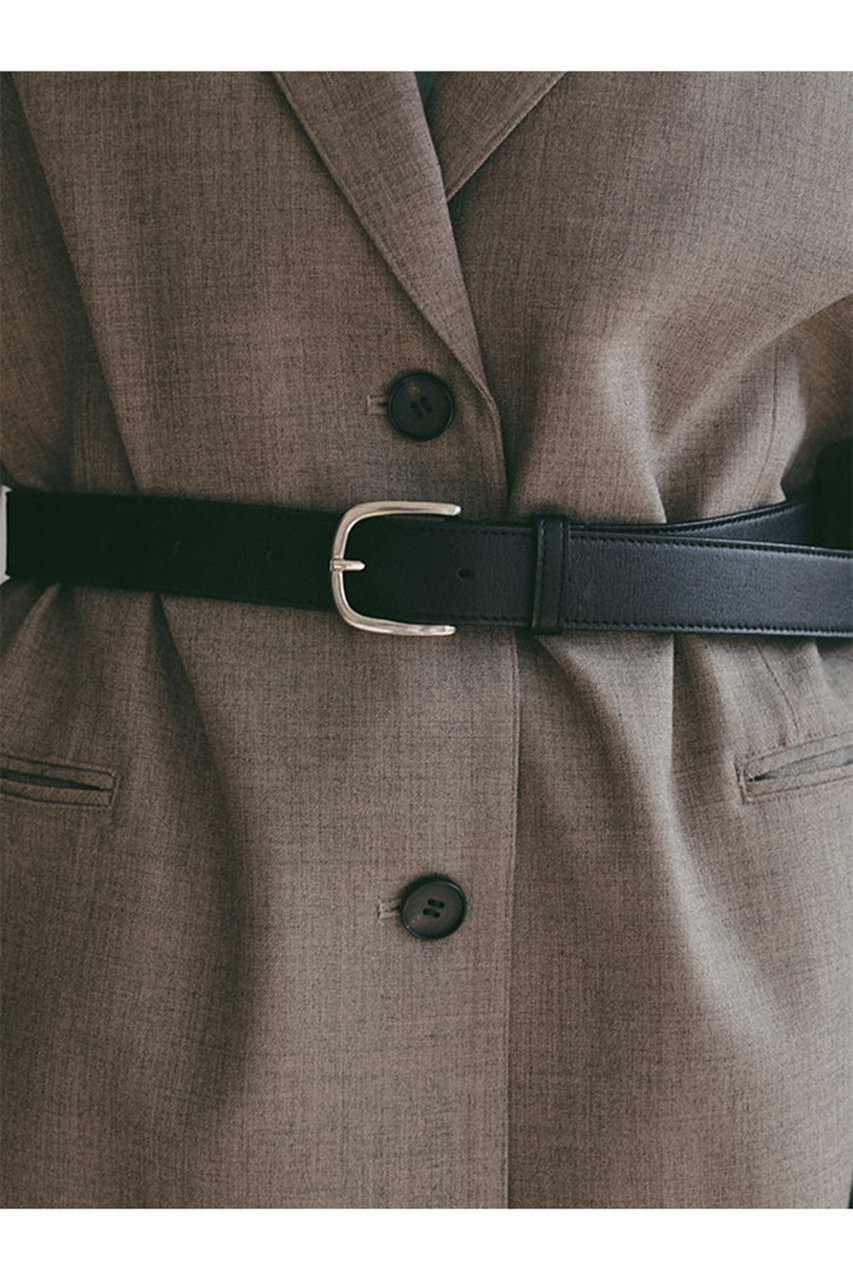 ブラスバックルレザーベルト