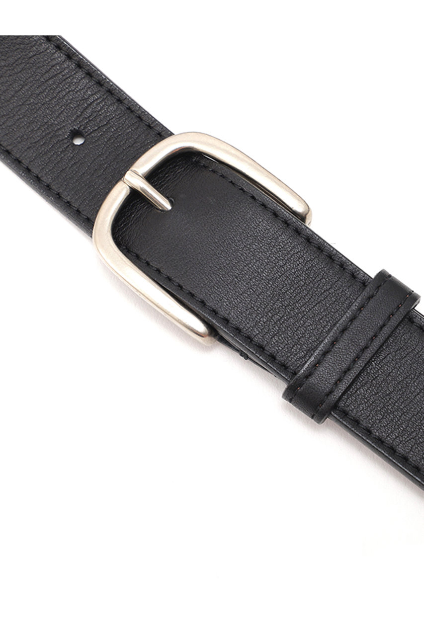 ETRE TOKYO(エトレトウキョウ)｜ブラスバックルレザーベルト/ブラック