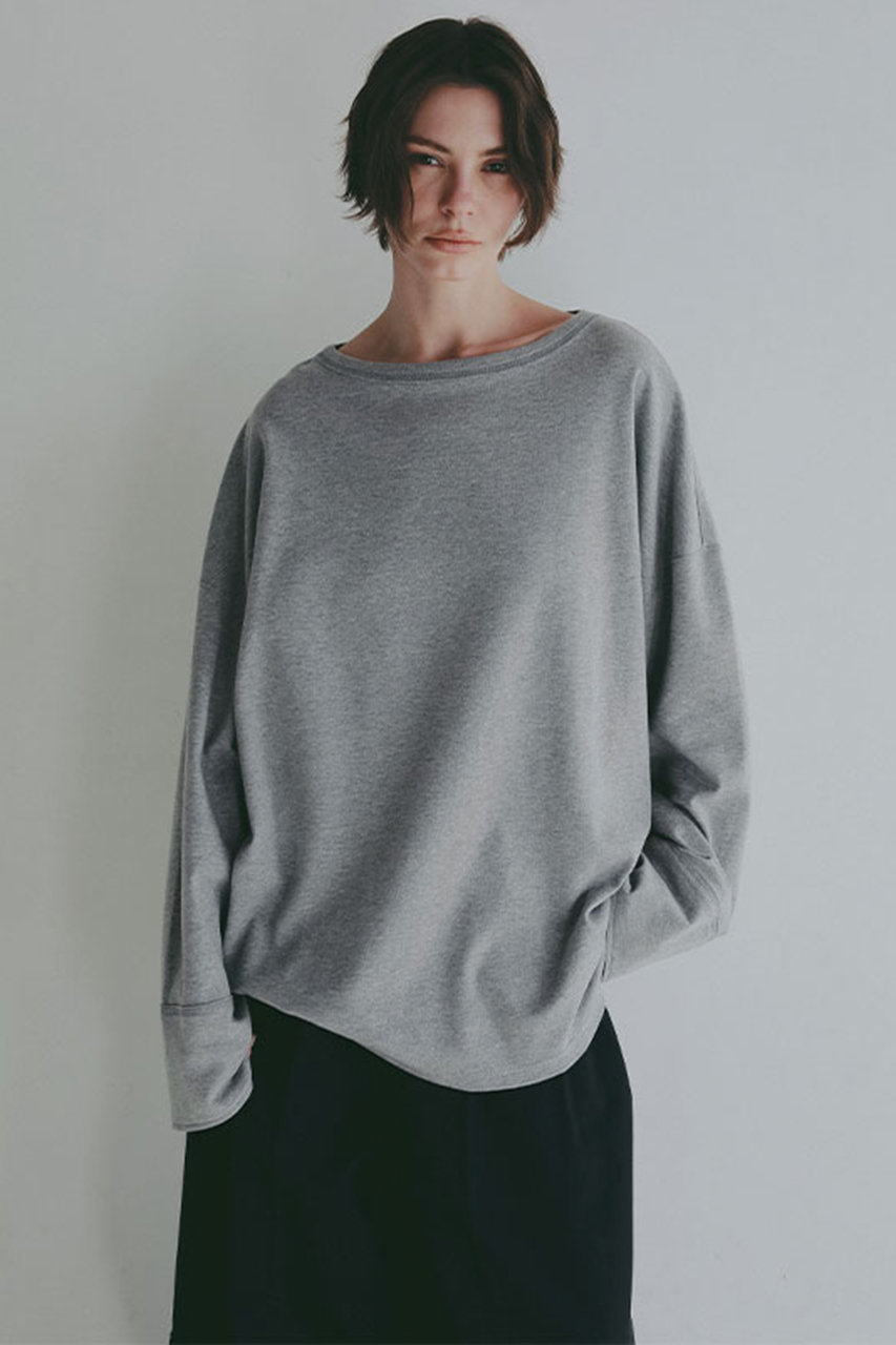 ボートネックカフスロンTee