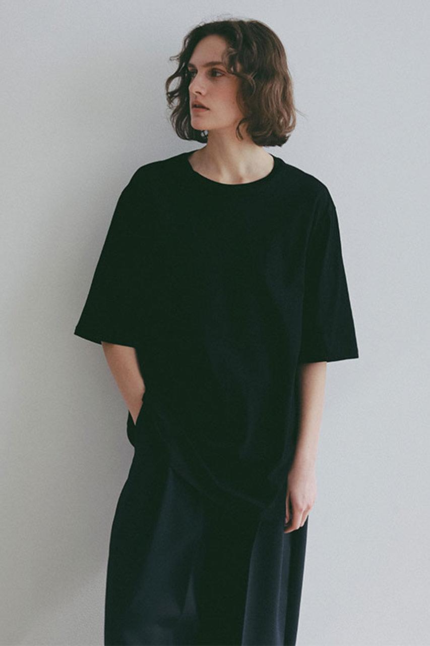 エトレトウキョウ/ETRE TOKYOのエアリーコットンオーバーサイズTee(ブラック/1226312142-0)