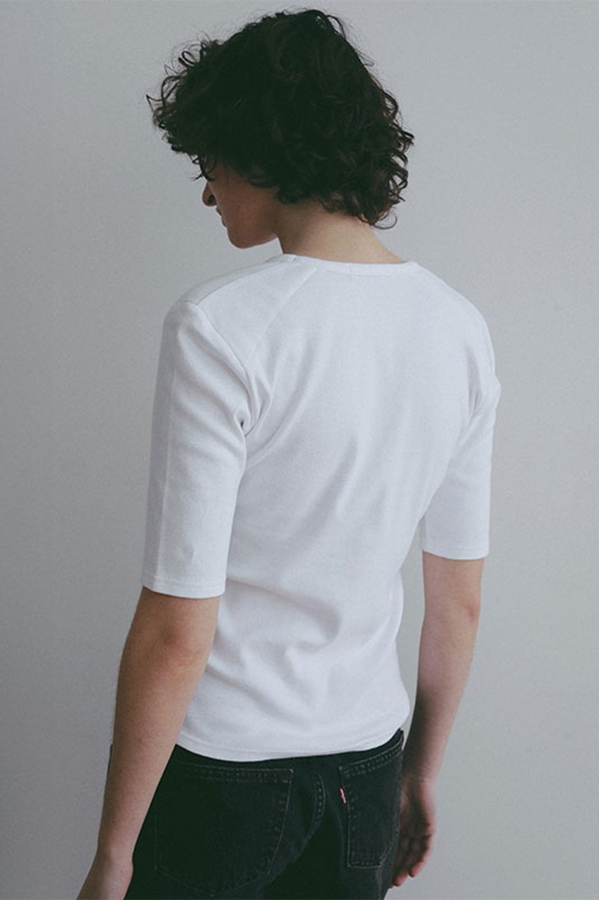 ETRE TOKYO(エトレトウキョウ)｜ボールドショルダーUネックTee