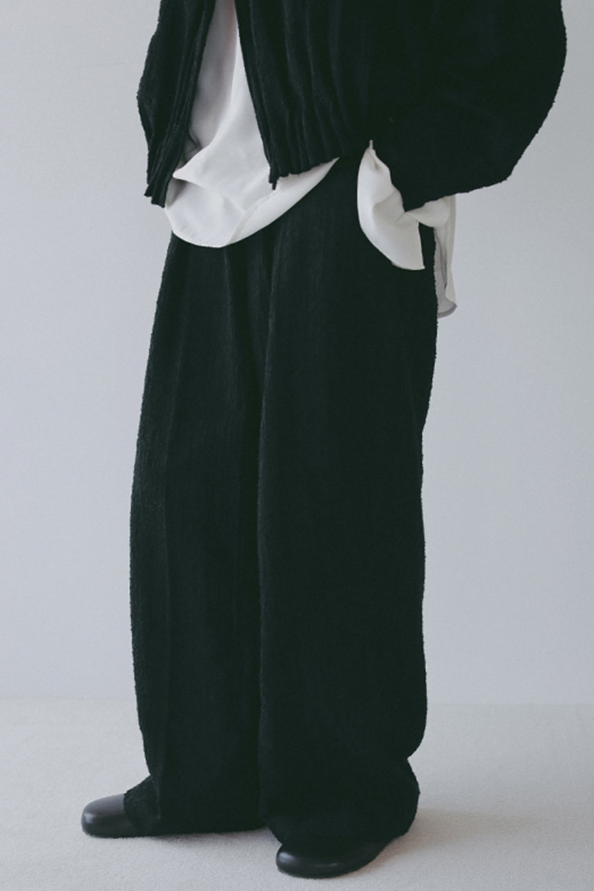 エトレトウキョウ/ETRE TOKYOの【4/16 19:00販売開始】【予約販売】コットンジャガードカーブパンツ(ブラック/1226520049-0)