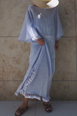 ウォッシュドリネンタッセルワンピース