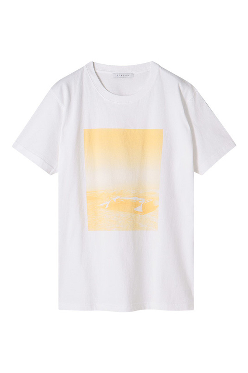 ETRE TOKYO エトレトウキョウ モノクロームフォトTEE イエロー