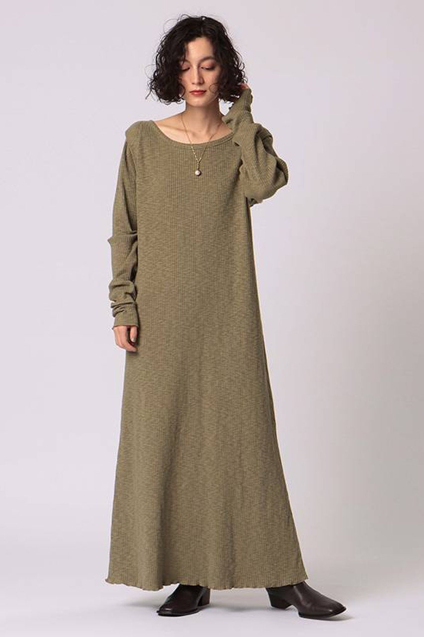 Etre Tokyo ショルダータックリブカットソーワンピース チャコールグレー の通販 Elleshop エル ショップ