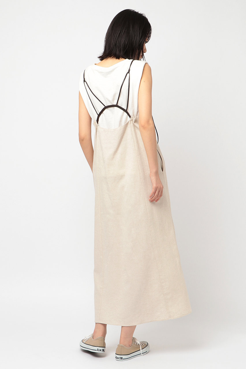 Etre Tokyo エトレトウキョウ レザーストラップキャミワンピース ベージュ の通販 Elleshop エル ショップ Etre Tokyo エトレトウキョウ レザーストラップキャミワンピース ベージュ の通販 Elleshop エル ショップ
