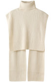 バックデザインタートルニットベスト