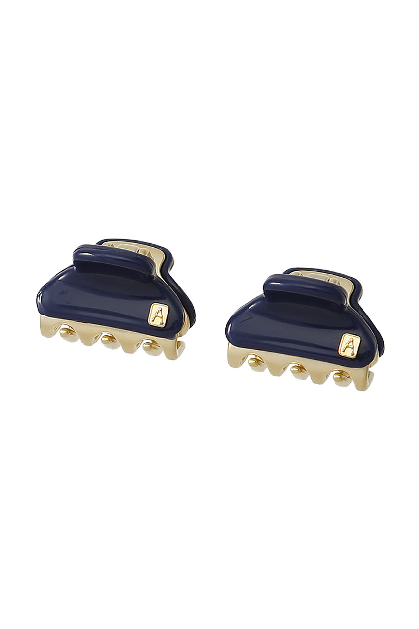 ALEXANDRE DE PARIS アレクサンドル ドゥ パリ ヴァンドームクリップ (2pcs) ネイビー