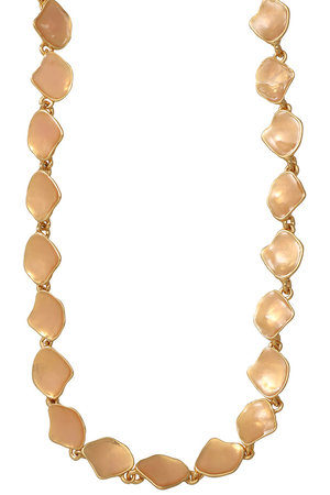 セシル・エ・ジャンヌ/CECILE ET JEANNEのエマイユ ローズ プレートネックレス