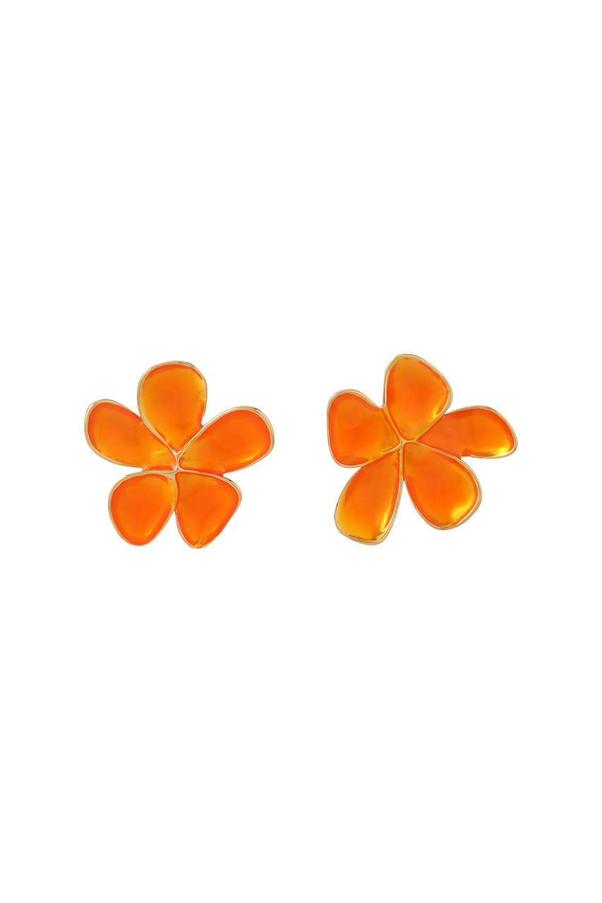 CECILE ET JEANNE エマイユ オレンジ フルールピアス (オレンジ, F) セシル・エ・ジャンヌ ELLE SHOP CECILE ET JEANNE エマイユ オレンジ フルールピアス (オレンジ, F) セシル・エ・ジャンヌ ELLE SHOP