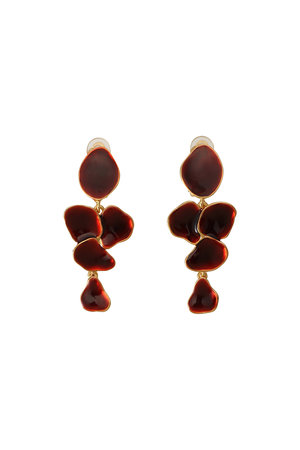 セシル・エ・ジャンヌ/CECILE ET JEANNEのエマイユ ペタルロングイヤリング(150100/150102)