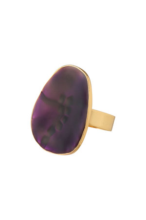 セシル・エ・ジャンヌ/CECILE ET JEANNEのエマイユ バイオレット プレートリング(150400/150401)