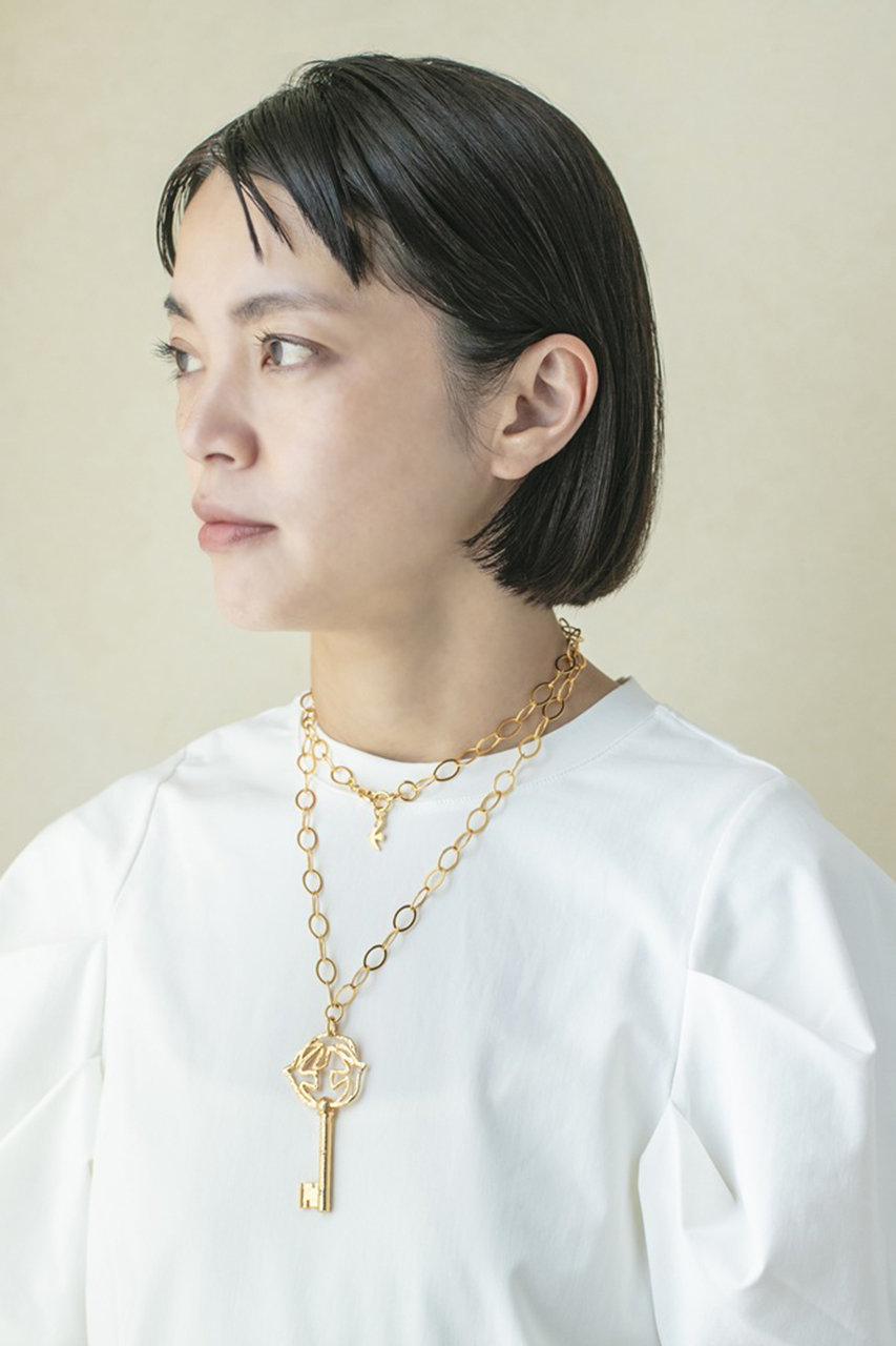 CECILE ET JEANNE(セシル・エ・ジャンヌ)｜キーネックレス ゴールド M