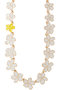 エマイユ ホワイト×イエロー フルールネックレス セシル・エ・ジャンヌ/CECILE ET JEANNE ホワイト×イエロー