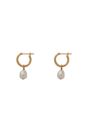 セシル・エ・ジャンヌ/CECILE ET JEANNEのドロップ フープピアス(150100/150101)