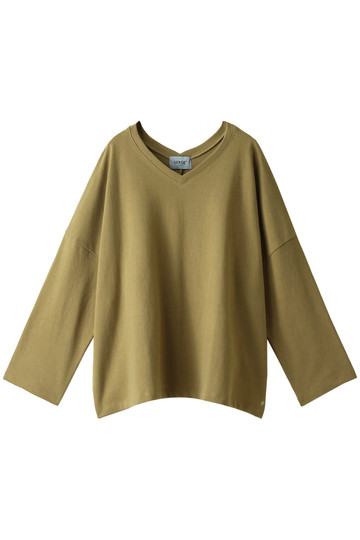 SALE 【40%OFF】 SERGE de bleu サージ WカラーVネックTシャツ ベージュ
