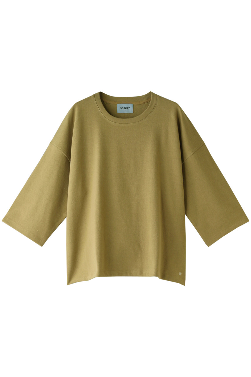SALE 【60%OFF】 SERGE de bleu サージ クルー9分袖Tシャツ ベージュ