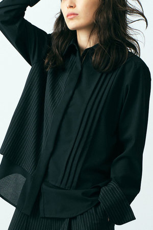 ピアッカセッテ/ph7+のピンタックレイヤードシャツ(110400/110403)