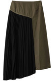 アシンメトリープリーツスカート