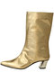 ポインテッドトウルーズミドルブーツ ピアッカセッテ/ph7+ ゴールド