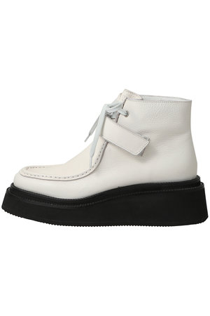 ピアッカセッテ/ph7+の【UNISEX】モカシンベルクロレースアップアンクルブーツ(130300/130301)