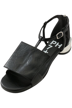 ピアッカセッテ/ph7+のスクエアモチーフTストラップサンダル(130200/130201)