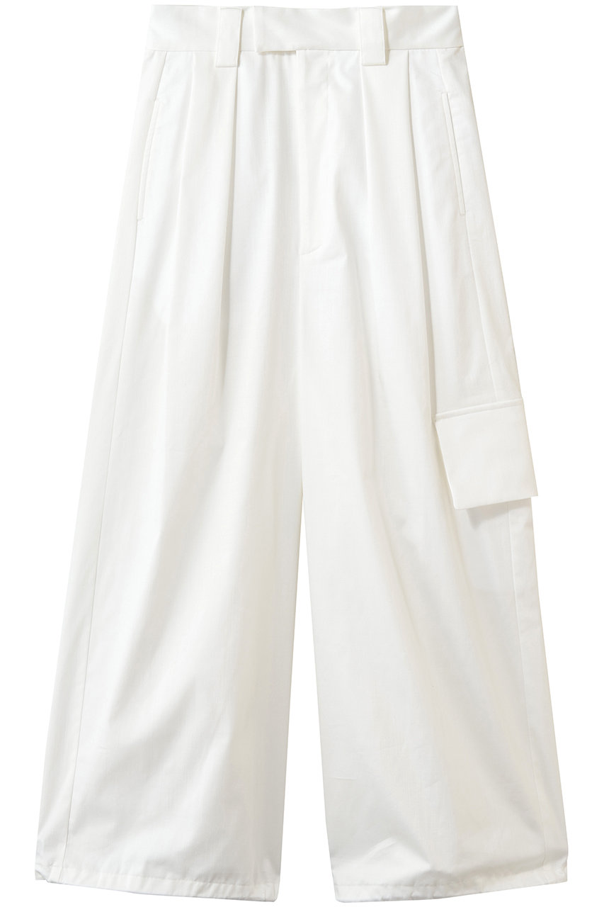 ピアッカセッテ/ph7+のタックビッグワークパンツ(ホワイト/P4SPT25)