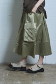 ベルト付きパネルスカート