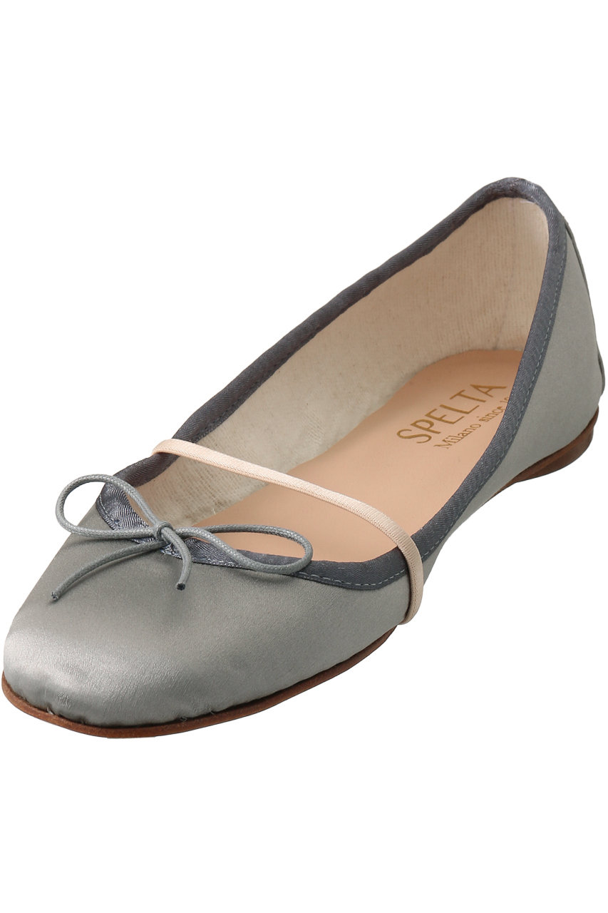 SPELTA(スペルタ)｜LEA サテンバレエシューズ/グレー の通販｜ELLESHOP 