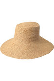 バックベルト付きラフィアワイドブリムハット