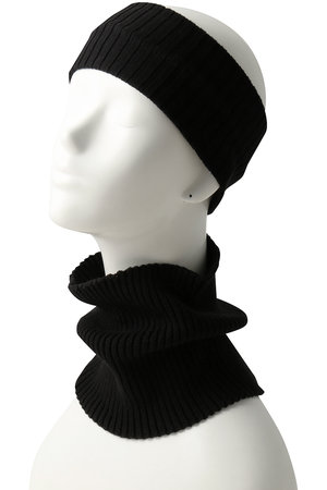 キジマ タカユキ/KIJIMA TAKAYUKIのコットンカシミアニットヘッドバンド＆ネックウォーマー(140100/140104)
