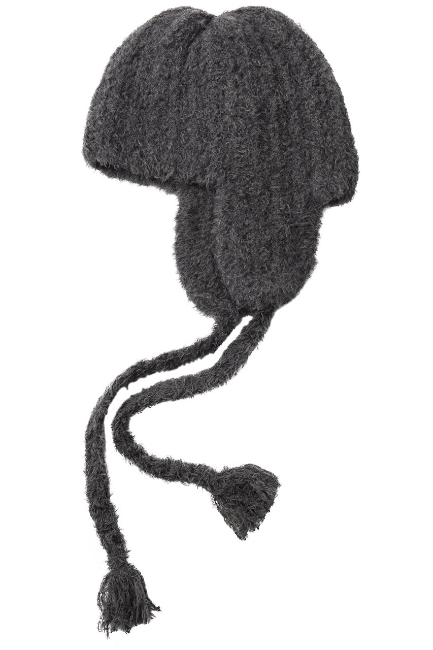 キジマ タカユキ/KIJIMA TAKAYUKIのプードルファーイヤービーニー(ダークグレー/WKNY252015)