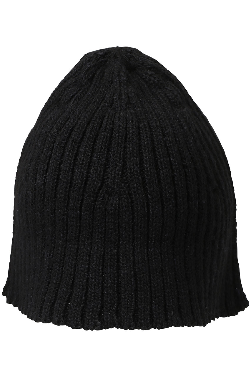 KIJIMA TAKAYUKI WOOL POLY LINEN BELL BEANIE (ブラック, F) キジマ タカユキ ELLE SHOP