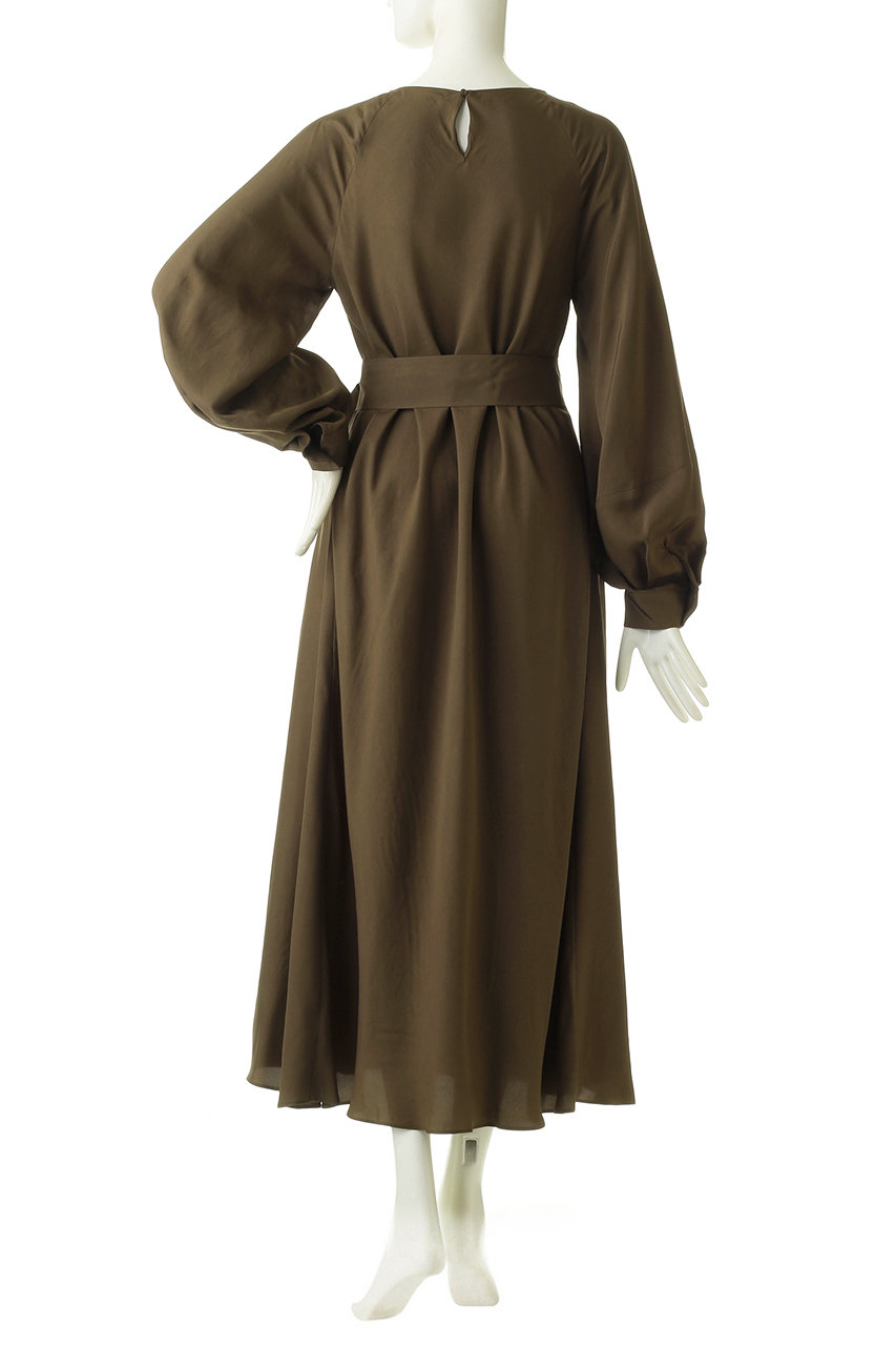 House Of Lotus ビスコースワッシャーワンピース ブラウン の通販 Elleshop エル ショップ