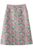 フラワージャカードAラインスカート
