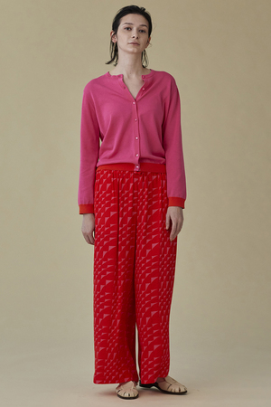 ハウス オブ ロータス/HOUSE OF LOTUSのオーガニックバイカラーカーディガン