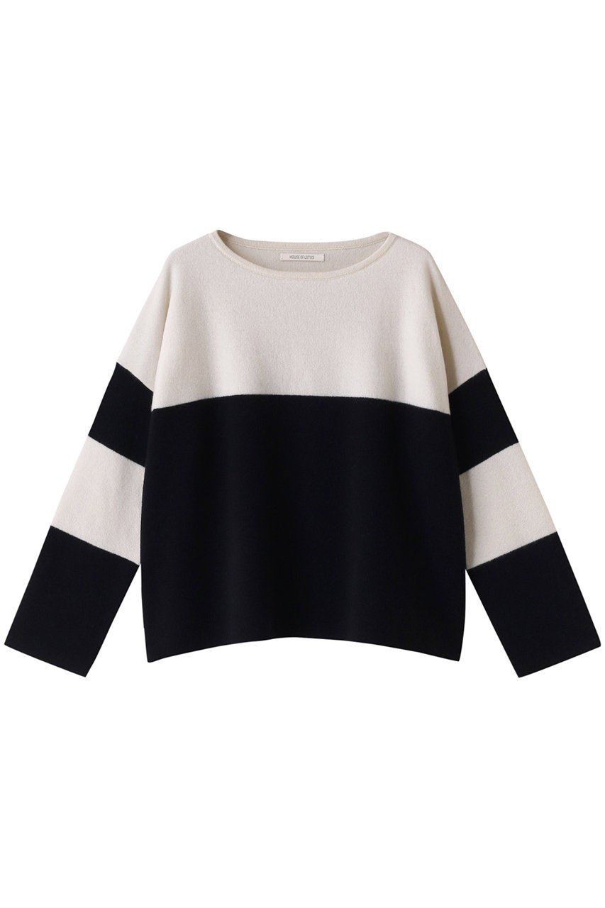 マリンバイカラーニット