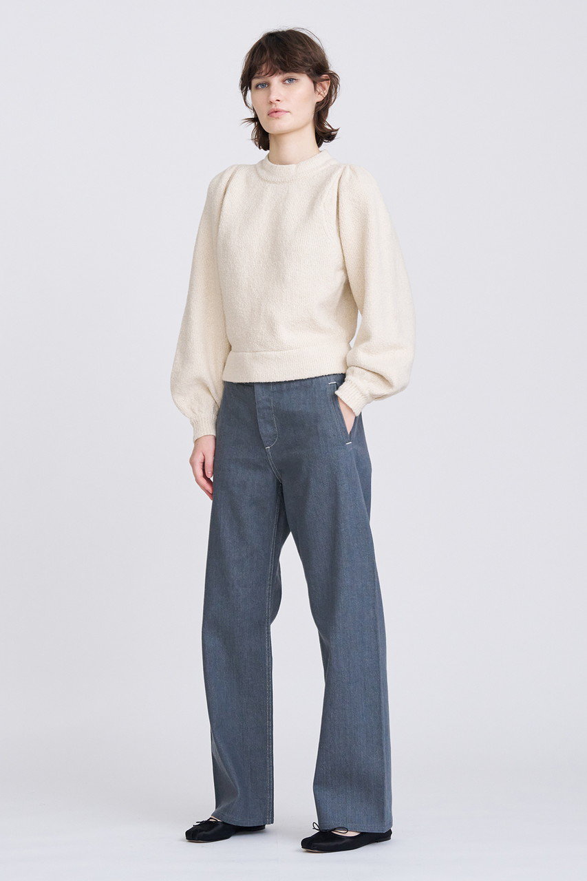 HOUSE OF LOTUS(ハウス オブ ロータス)｜フラッフィーコットンラメプルオーバー/アイボリー の通販｜ELLESHOP・(エル・ショップ)