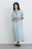レイヤードライクシャツワンピース