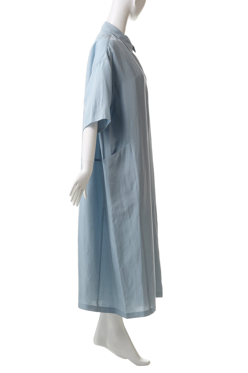 LCT-1912-001 ロングシャツ サイドスリット シャツワンピース