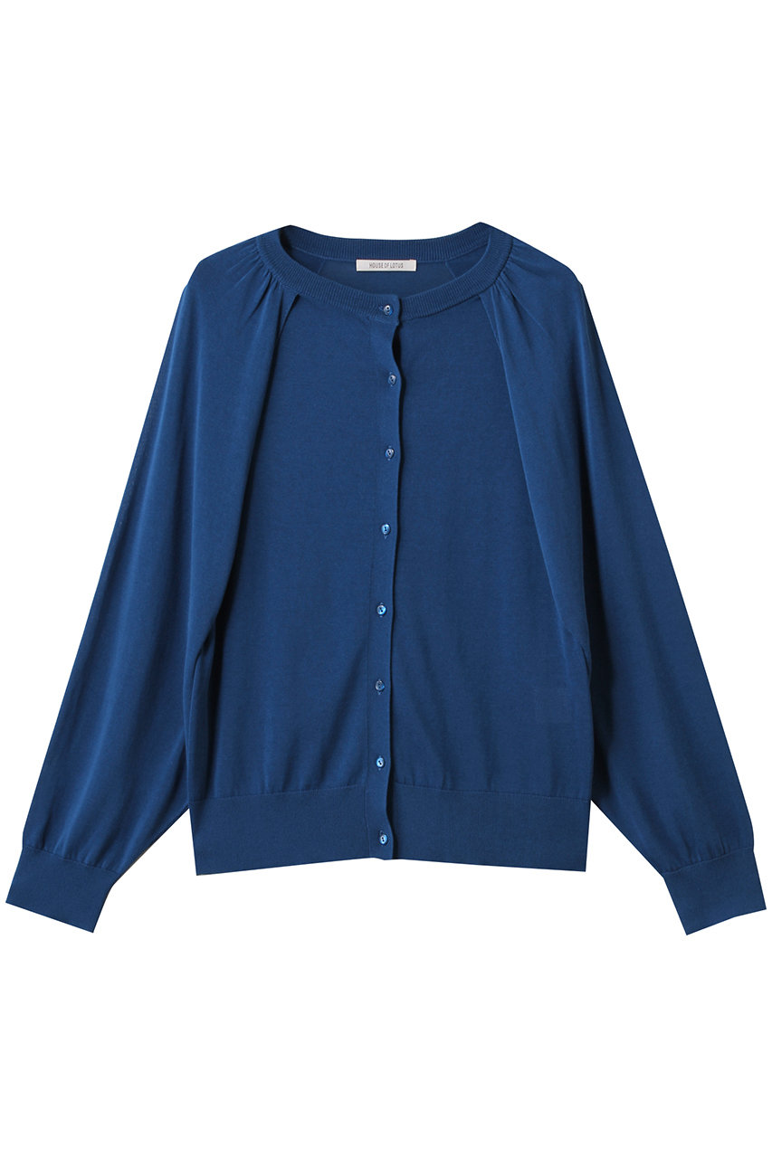 HOUSE OF LOTUS コットンアセテートテ2WAYカーデ (ブルー, M) ハウス オブ ロータス ELLE SHOP HOUSE OF LOTUS コットンアセテートテ2WAYカーデ (ブルー, M) ハウス オブ ロータス ELLE SHOP