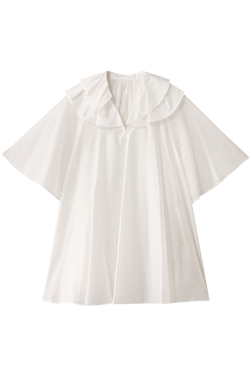 HOUSE OF LOTUS ダブルラッフルカラーブラウス (アイボリー, M) ハウス オブ ロータス ELLE SHOP HOUSE OF LOTUS ダブルラッフルカラーブラウス (アイボリー, M) ハウス オブ ロータス ELLE SHOP