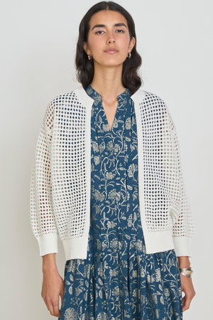 ハウス オブ ロータス HOUSE OF LOTUS 長袖 クロップド カーディガン ニット M 灰系 グレー 毛 ウール モヘア混  レディース HOUSE OF LOTUS｜ハウス オブ ロータスのカーディガン（ニット