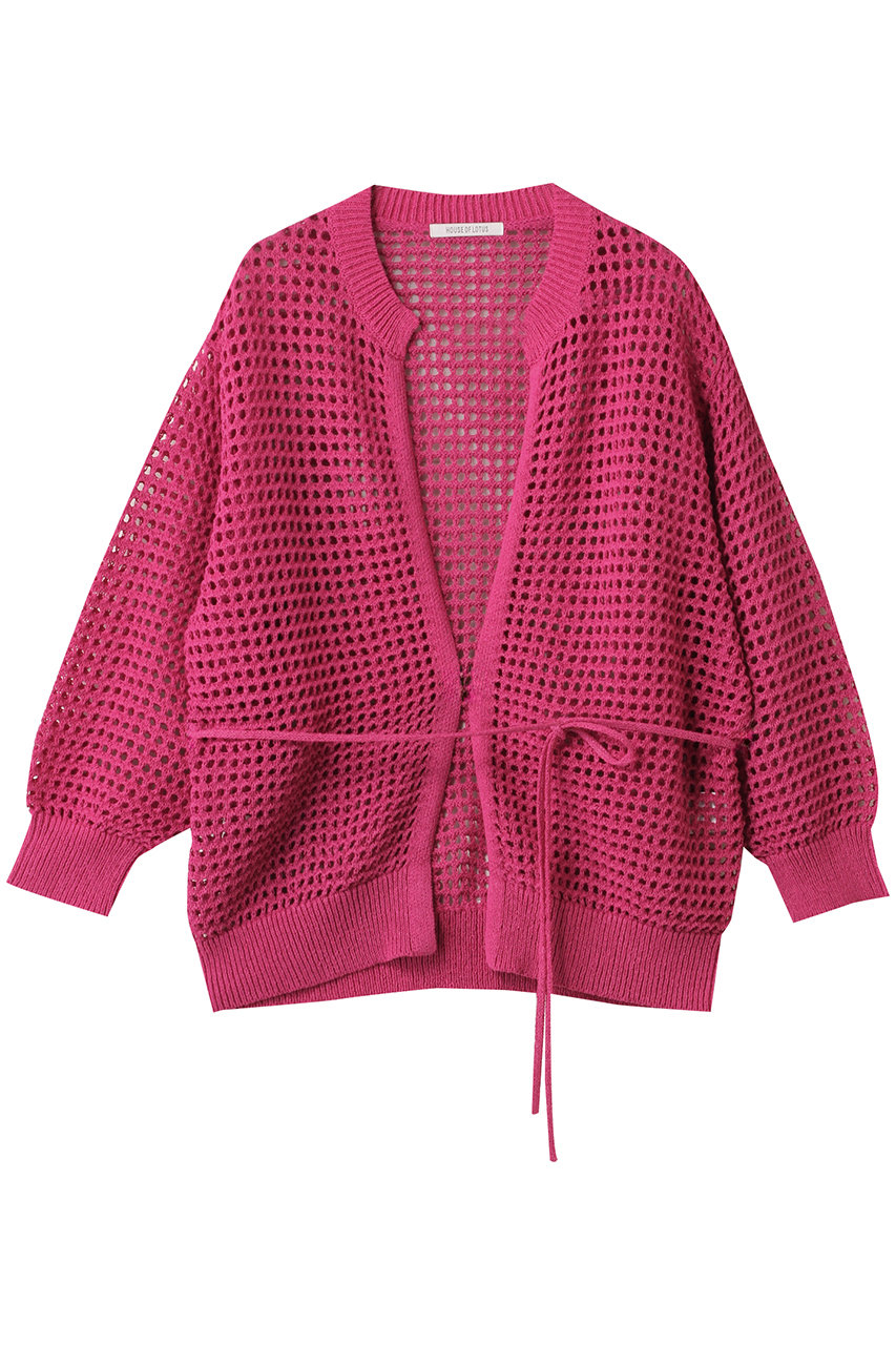 HOUSE OF LOTUS ペーパーポリエステルボタンレスカーディガン (レッド, M) ハウス オブ ロータス ELLE SHOP HOUSE OF LOTUS ペーパーポリエステルボタンレスカーディガン (レッド, M) ハウス オブ ロータス ELLE SHOP