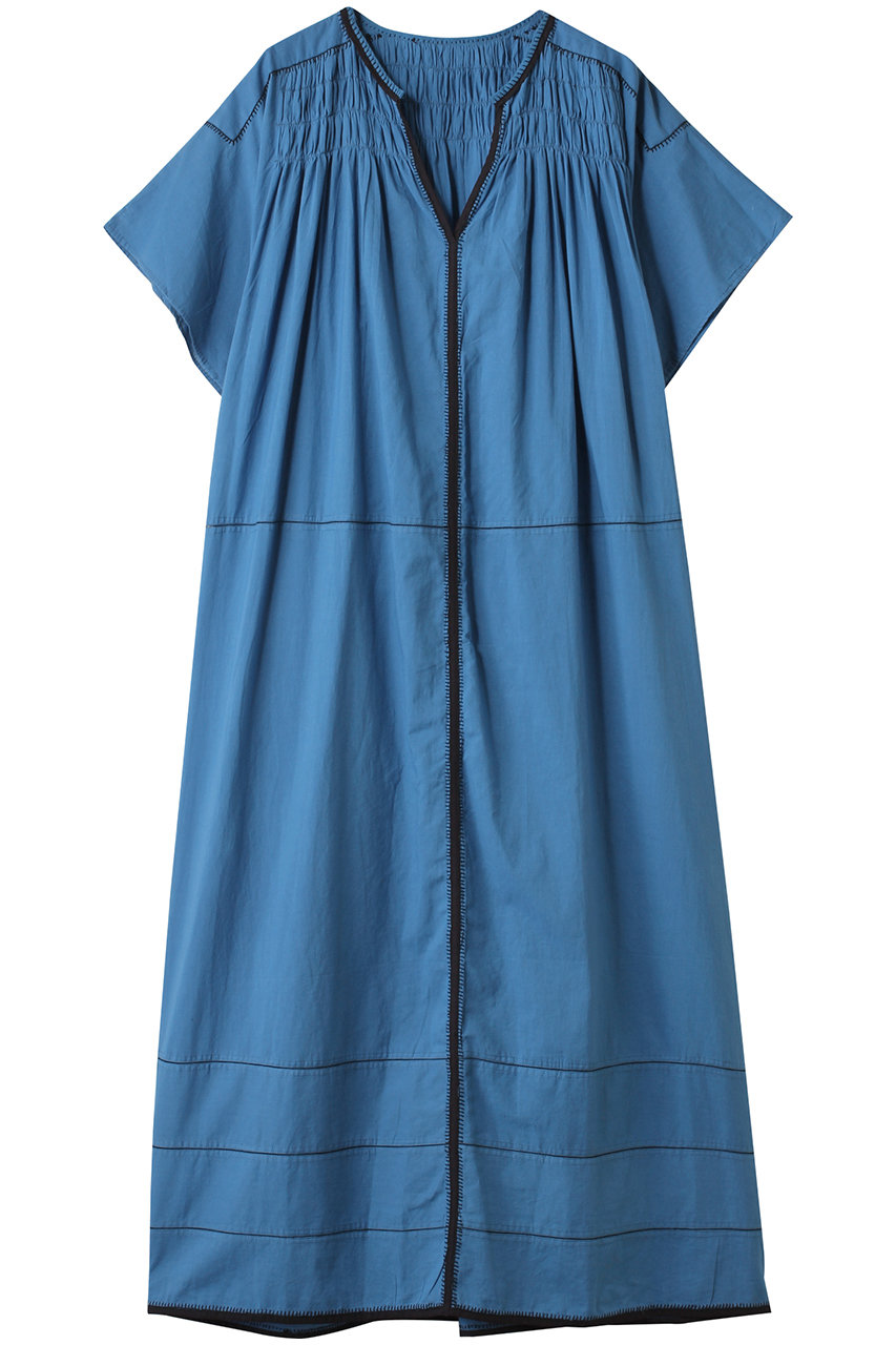 HOUSE OF LOTUS コットンハンドステッチワンピース (ブルー, M) ハウス オブ ロータス ELLE SHOP HOUSE OF LOTUS コットンハンドステッチワンピース (ブルー, M) ハウス オブ ロータス ELLE SHOP