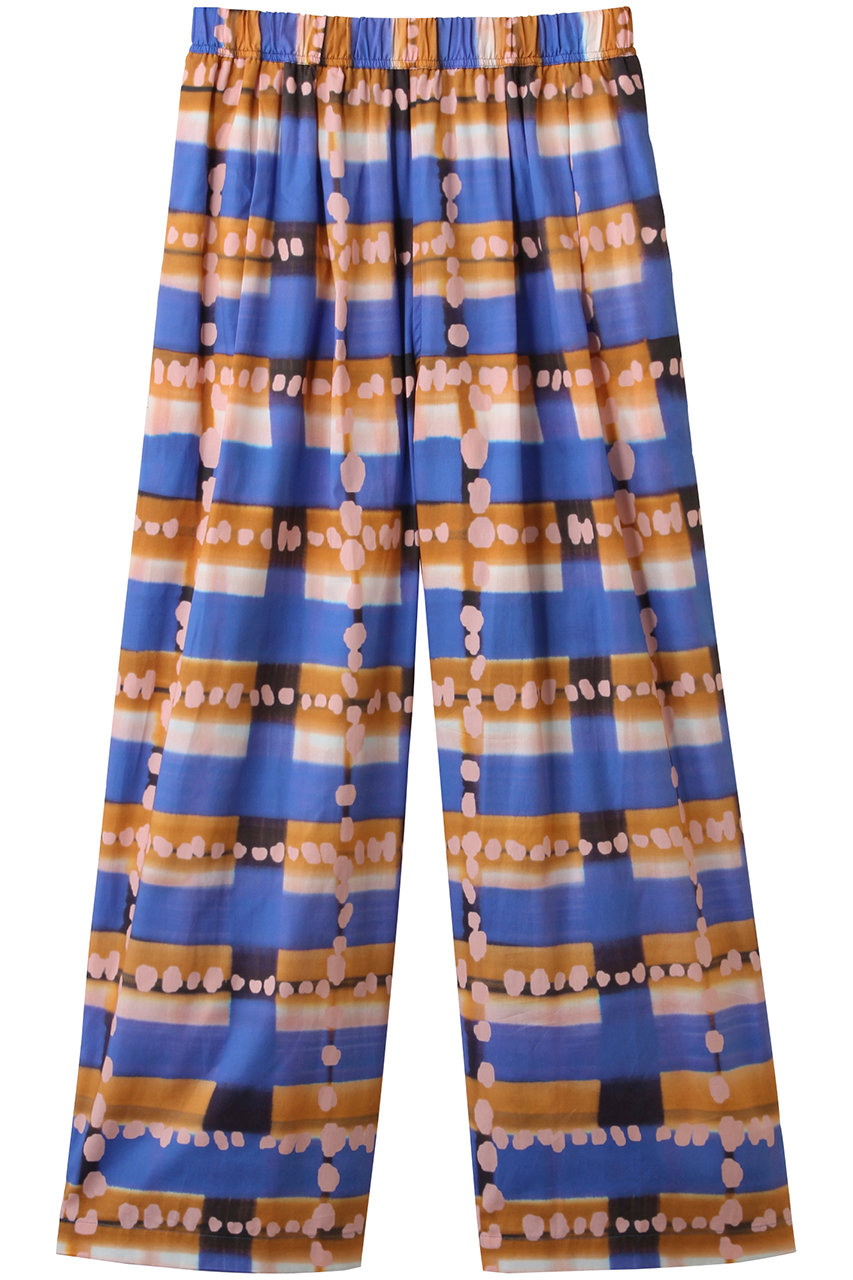 HOUSE OF LOTUS チェックプリントワイドパンツ (ブルー, M) ハウス オブ ロータス ELLE SHOP HOUSE OF LOTUS チェックプリントワイドパンツ (ブルー, M) ハウス オブ ロータス ELLE SHOP