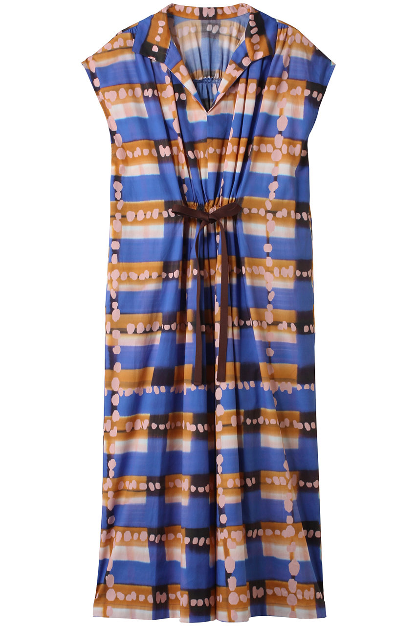 HOUSE OF LOTUS チェックプリントシャツワンピース (ブルー, M) ハウス オブ ロータス ELLE SHOP HOUSE OF LOTUS チェックプリントシャツワンピース (ブルー, M) ハウス オブ ロータス ELLE SHOP