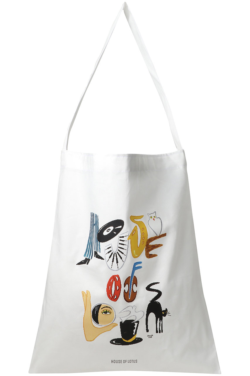 HOUSE OF LOTUS AZUSA IIDA コラボレーションバッグ (アイボリー, F) ハウス オブ ロータス ELLE SHOP HOUSE OF LOTUS AZUSA IIDA コラボレーションバッグ (アイボリー, F) ハウス オブ ロータス ELLE SHOP